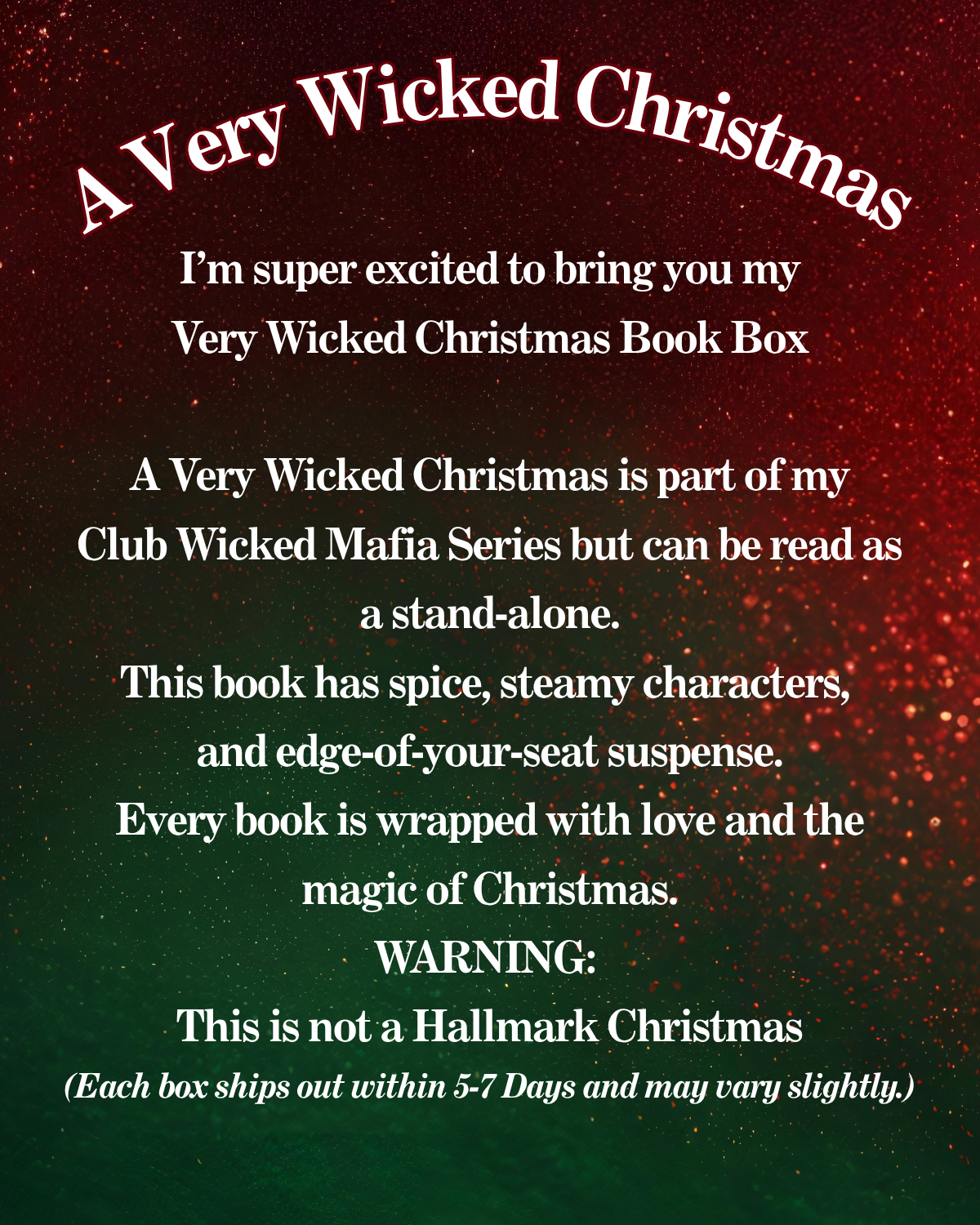 A Very Wicked Christmas Book Box