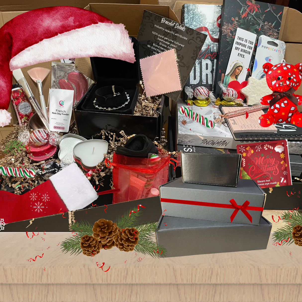 Luxury Spa Christmas Dark & Spicy Book Lovers Gift Box Set
