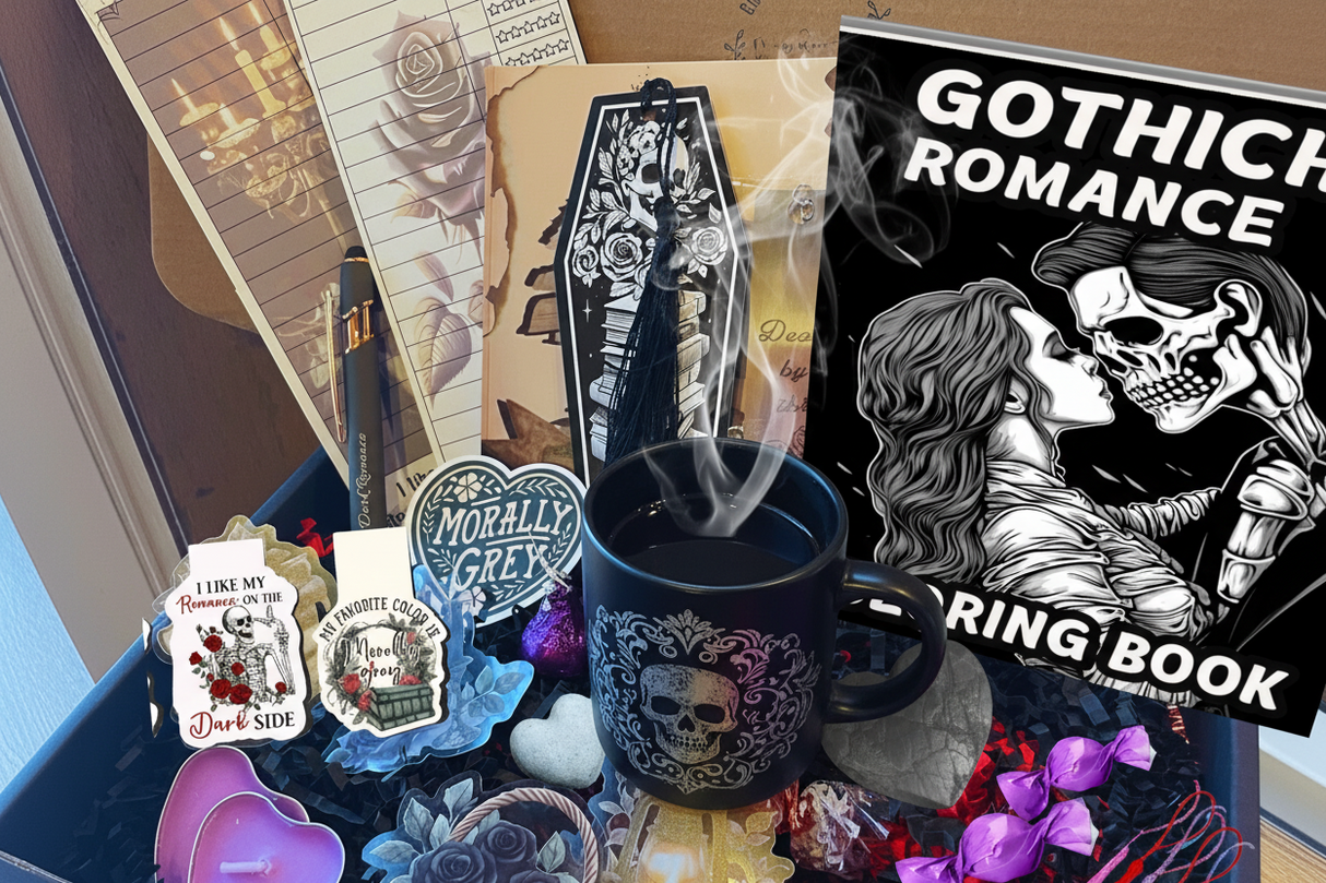 Dark Romance Bookmarks: Skulls (see bulk rate) - Dark Romance Crates