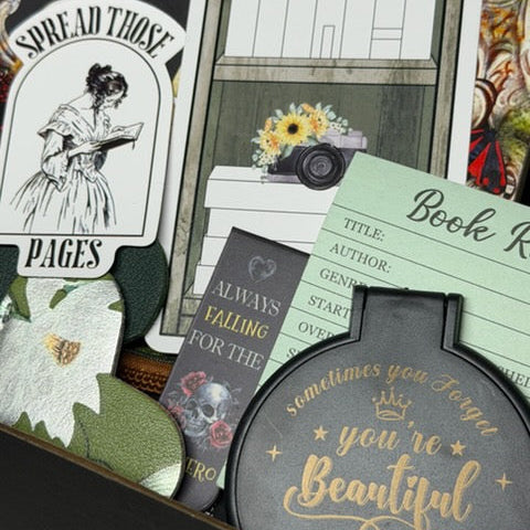 TROPE-GASM VARIETY BOX: Dark Romance tropes, toy, spa