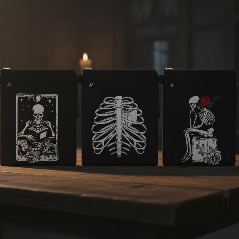 Gothic Skull Book Sleeves (see bulk rates) - Dark Romance Crates