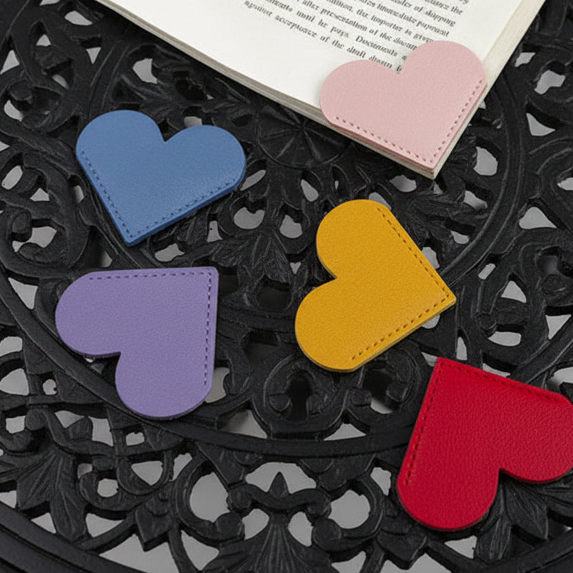 Dark Romance Bookmarks: Leather Corner Hearts (see bulk rate) - Dark Romance Crates