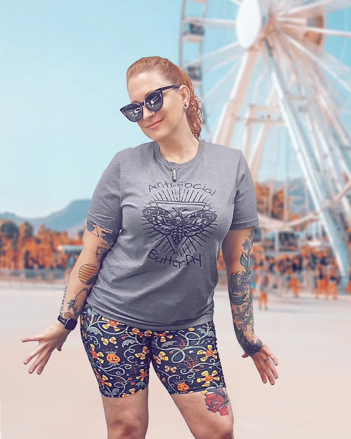 Anti-Social Butterfly Tee - Unisex Shirt