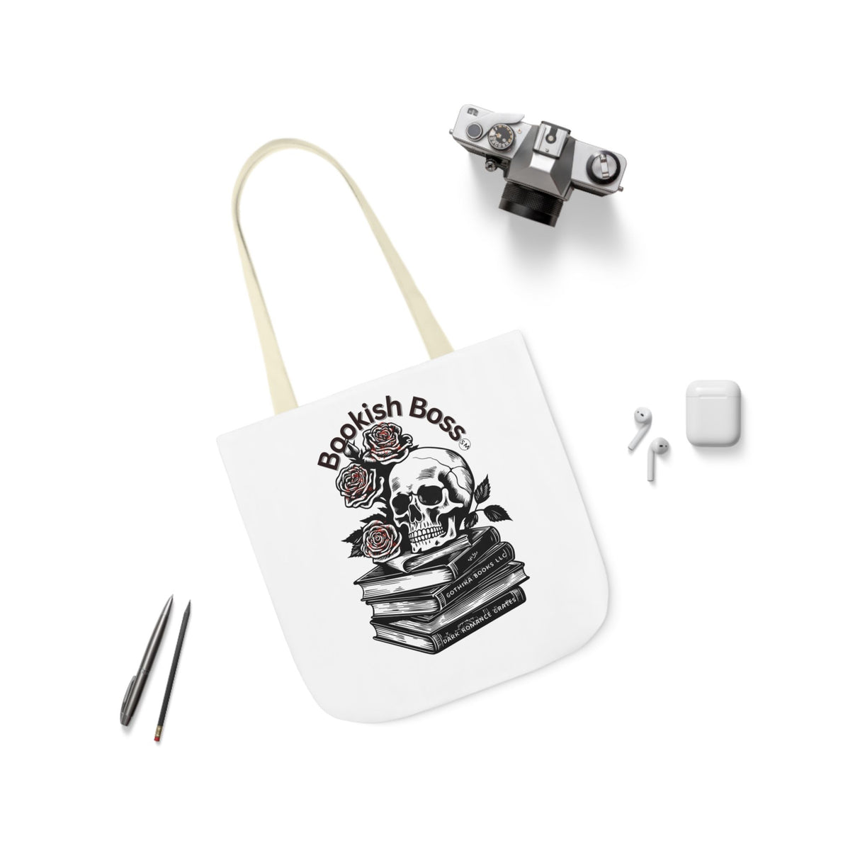 Bookish Canvas Book Tote