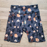Spooky Family (Exclusive) Pocket Biker Shorts - High-quality Handcrafted Vibrant Bike Shorts