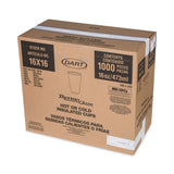 Dart Cafe G Foam Hot/Cold Cups, 16 oz, Brown/Green/White, 1,000/Carton
