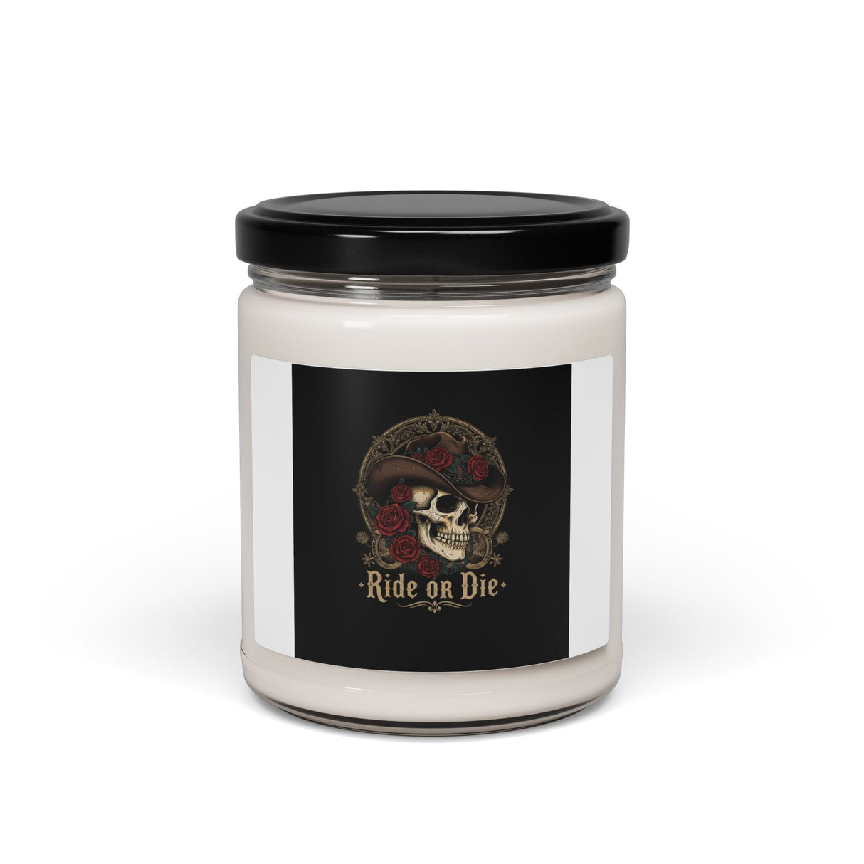 Ride or Die Skull Candle | Western-Gothic, gothic Americana soy candle