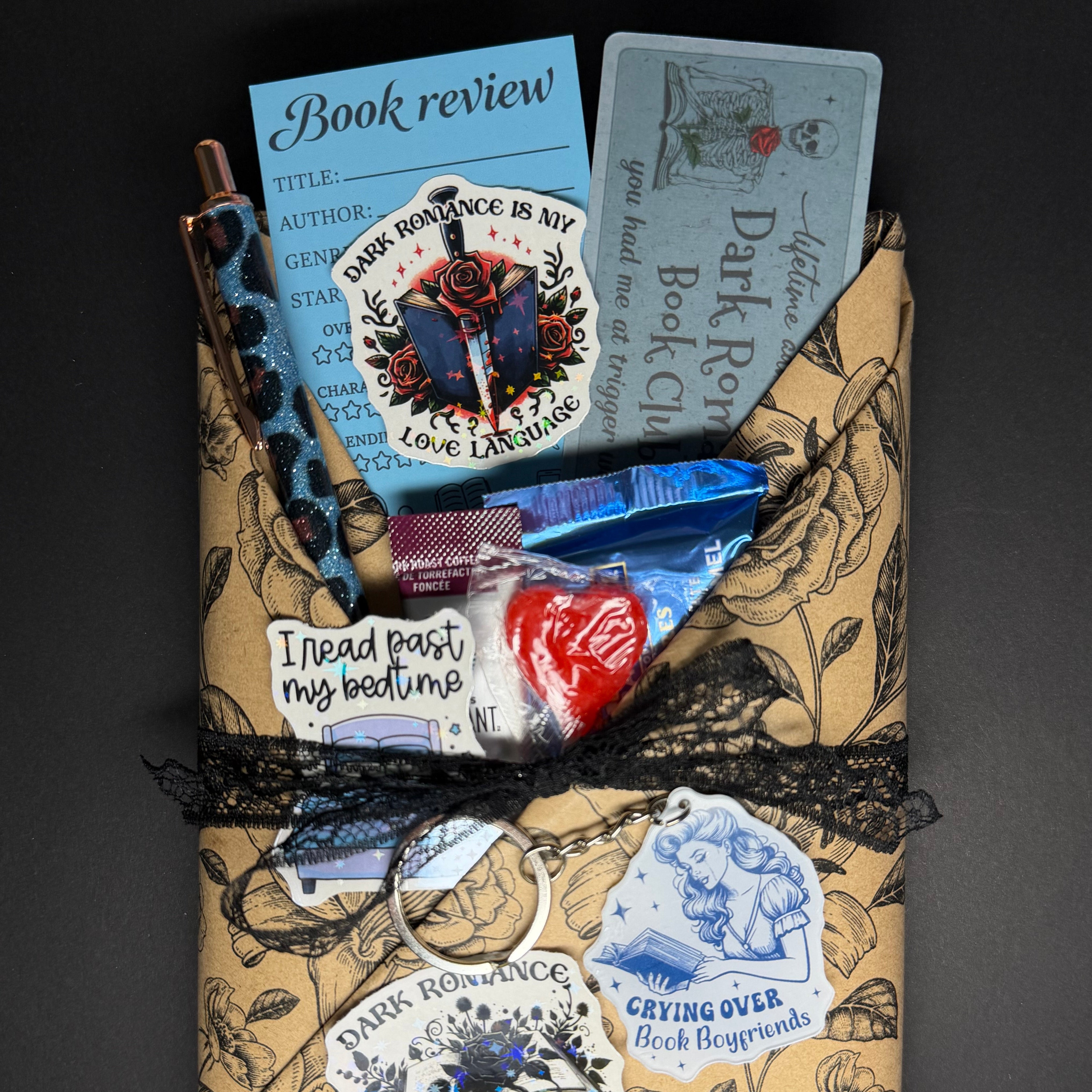 Dark Smut Blind Date Book, Sleeve & Candle Set