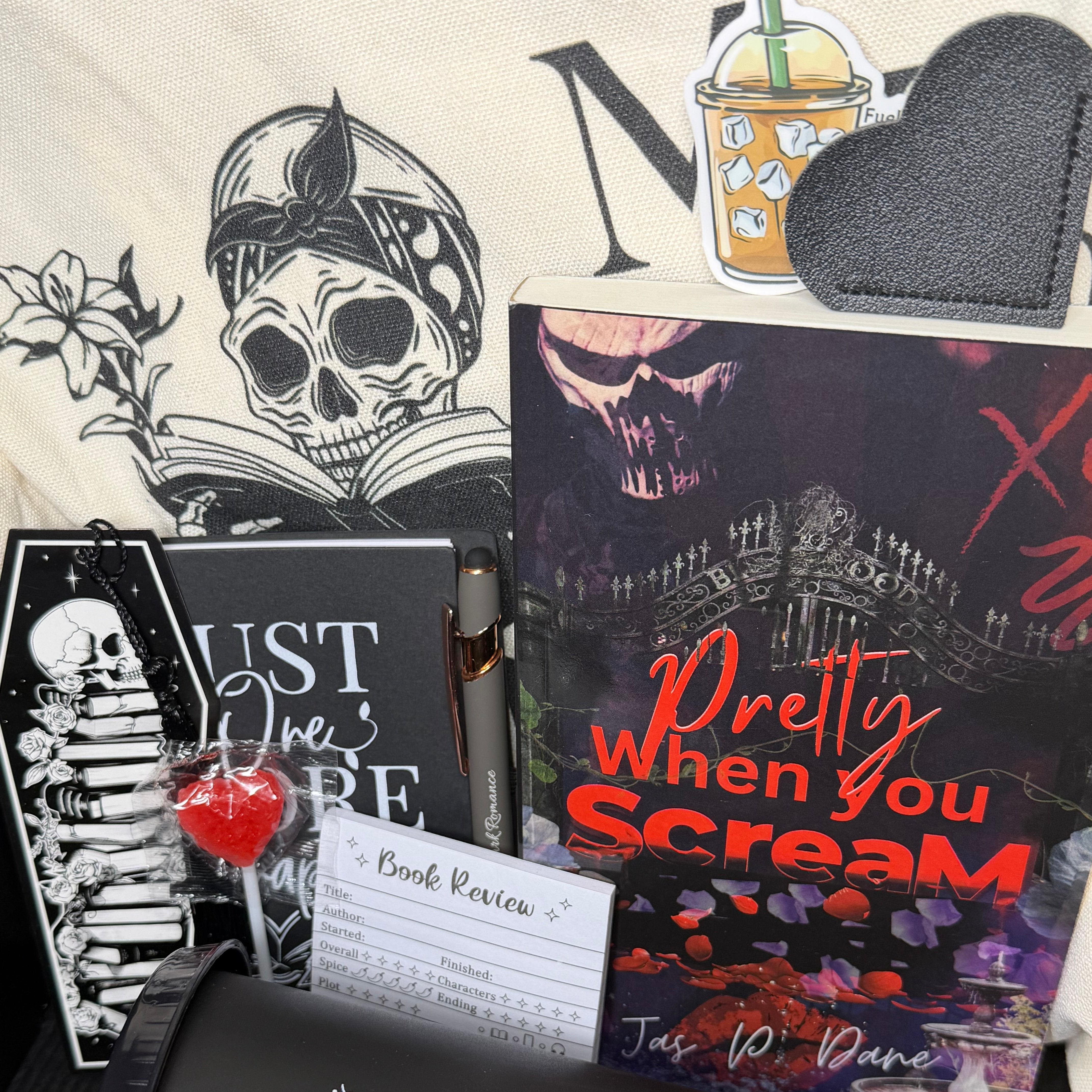 Dark Romance Book Box: Horror Theme, Dark & Spicy Books, Merch