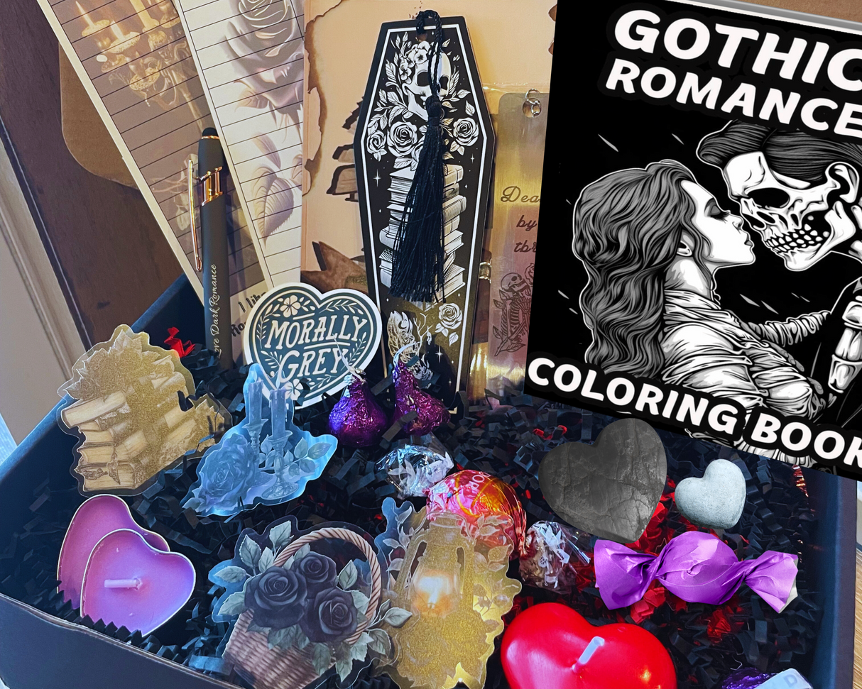Dark Romance Activity Box +/- novels & toy