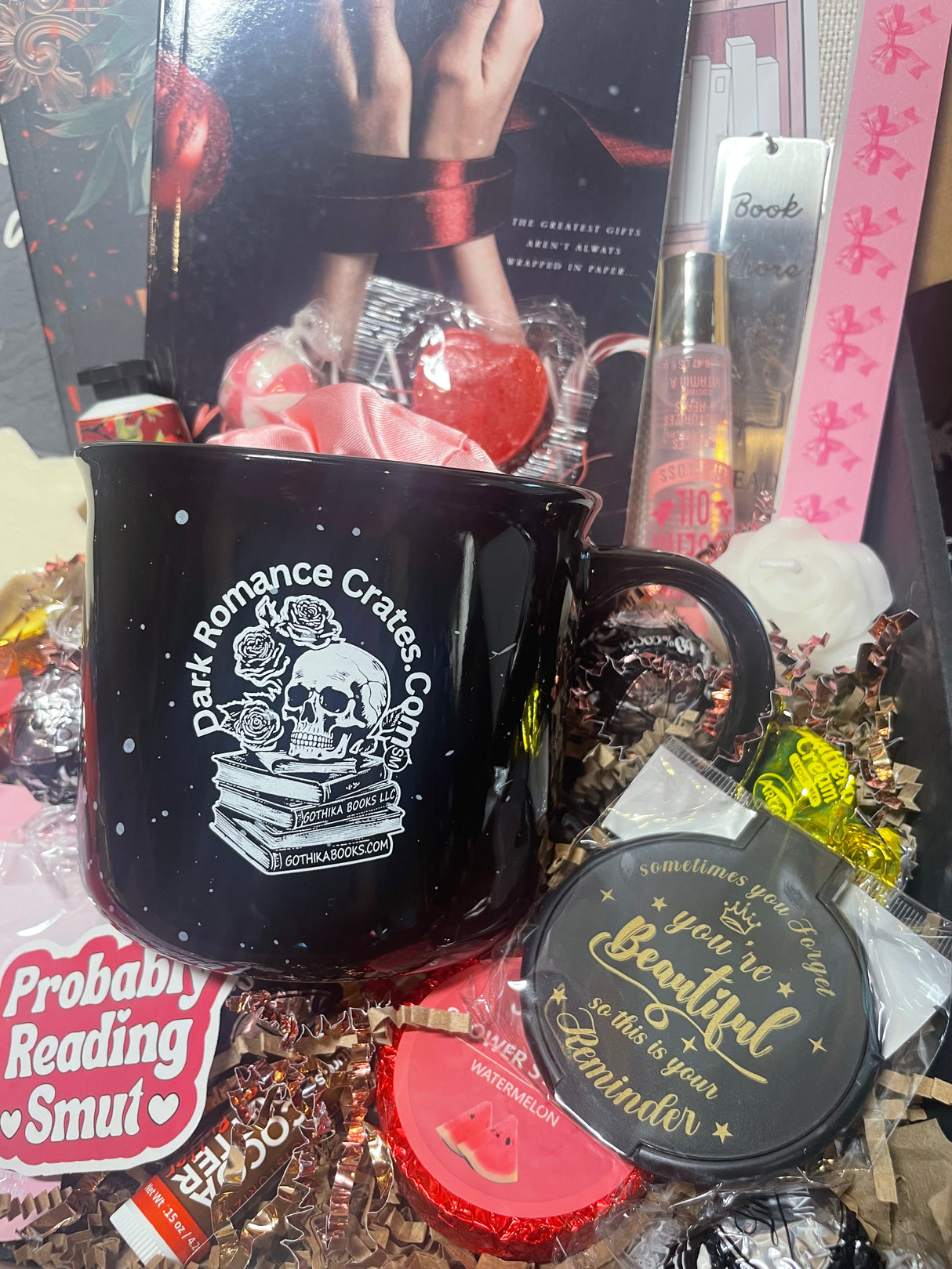 Holiday Book Box - Dark & Spicy Reads, Luxury Spa, Jewelry, optional toys