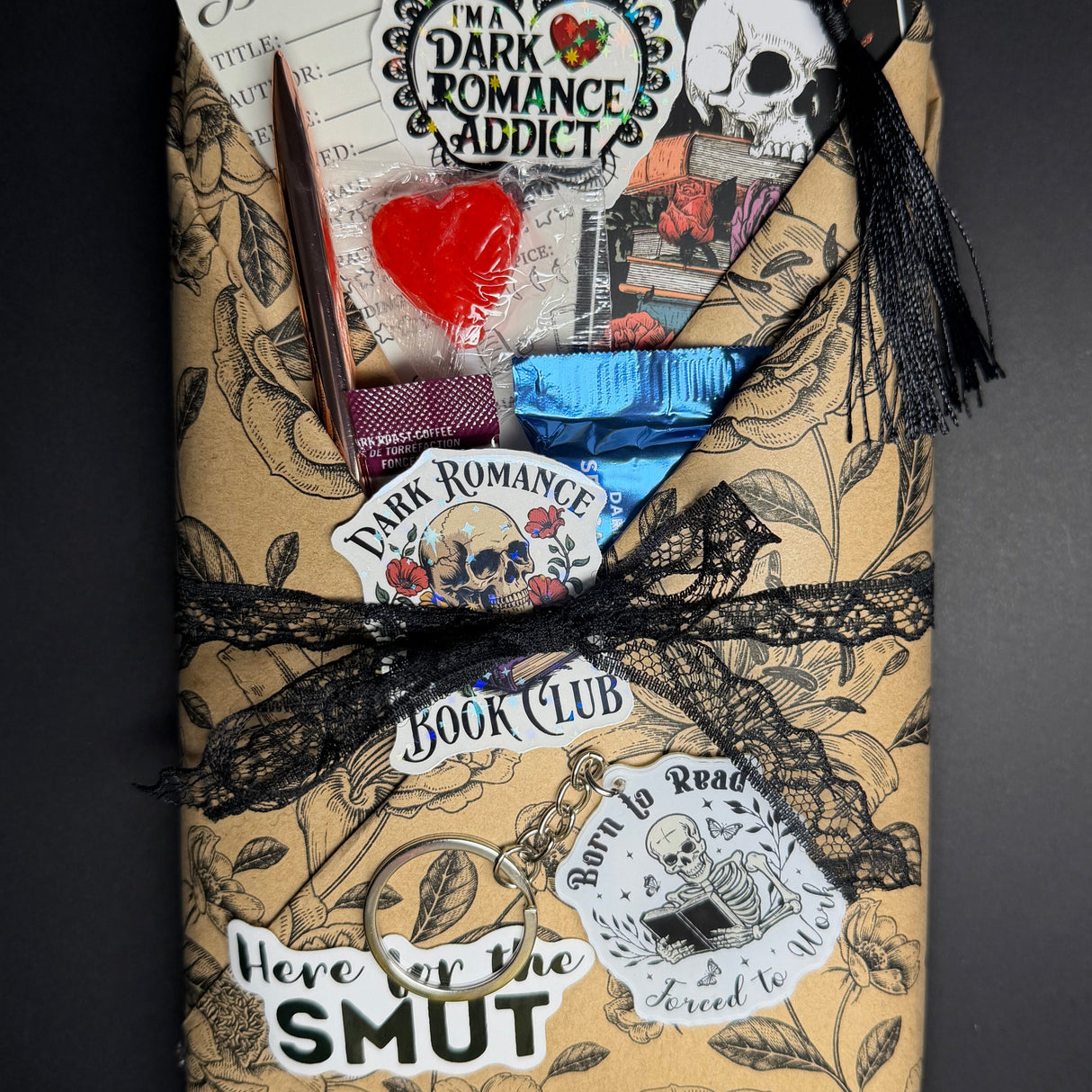 Dark Smut Blind Date Book, Sleeve & Candle Set