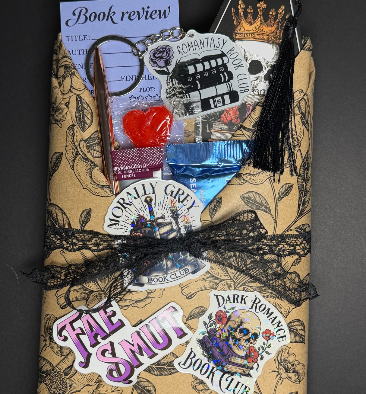 Dark Smut Blind Date Book, Sleeve & Candle Set