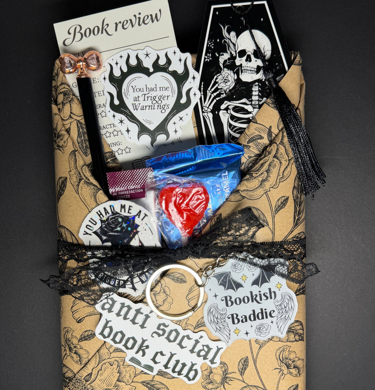 Dark Smut Blind Date Book, Sleeve & Candle Set