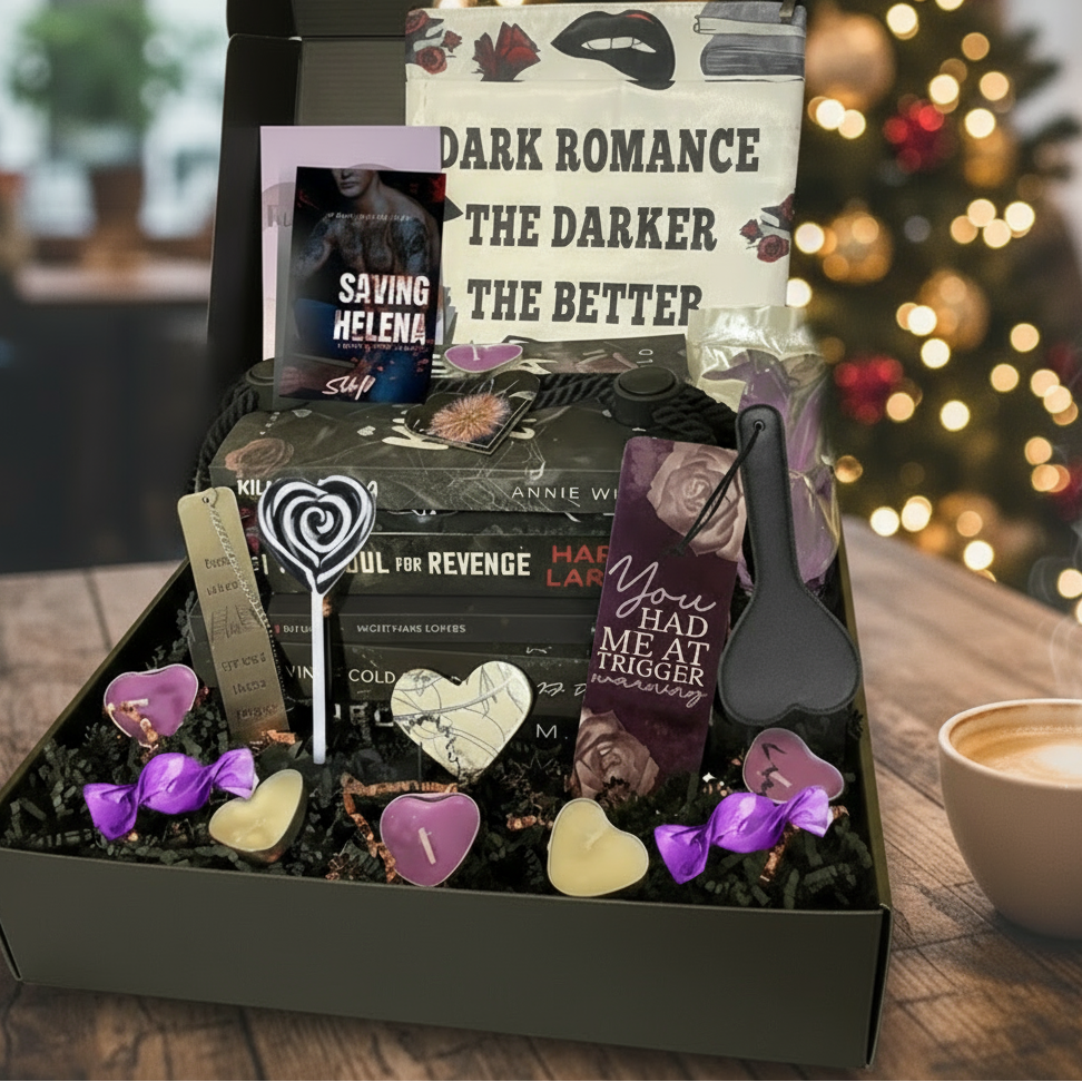 Dark Romance Bookmarks: Leather Corner Hearts (see bulk rate) - Dark Romance Crates