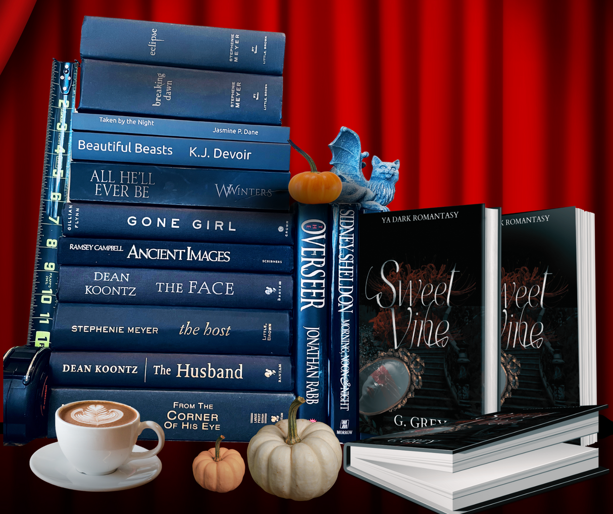 Black Spines - Decor you love to read - Surprise Signed Dark Romance Books in the Mix! Modern & Modern-Classics