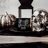 Creepy Spooky Black Ceramic Mug 14.5oz Halloween Coffee Cup For Gothic Morning Vibes