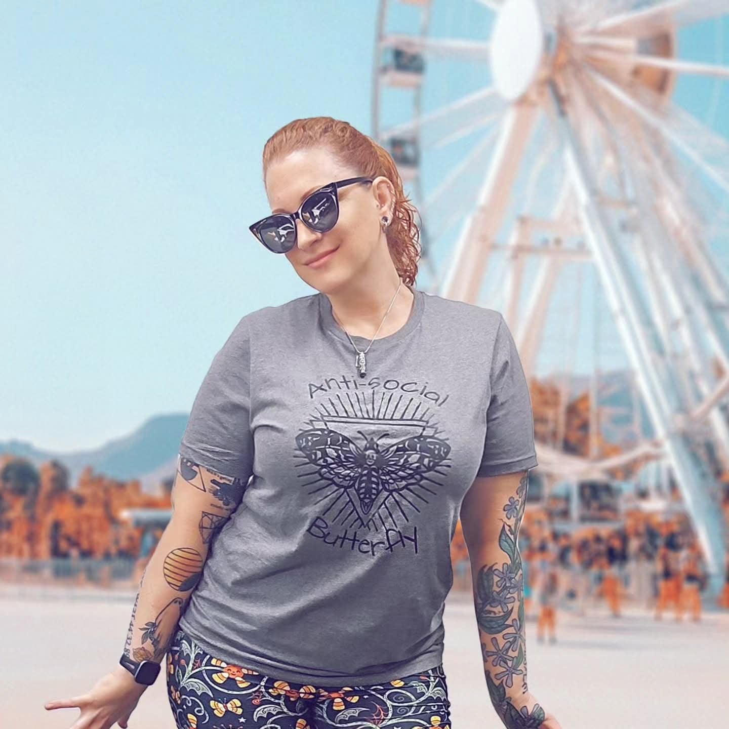 Anti-Social Butterfly Tee - Unisex Shirt