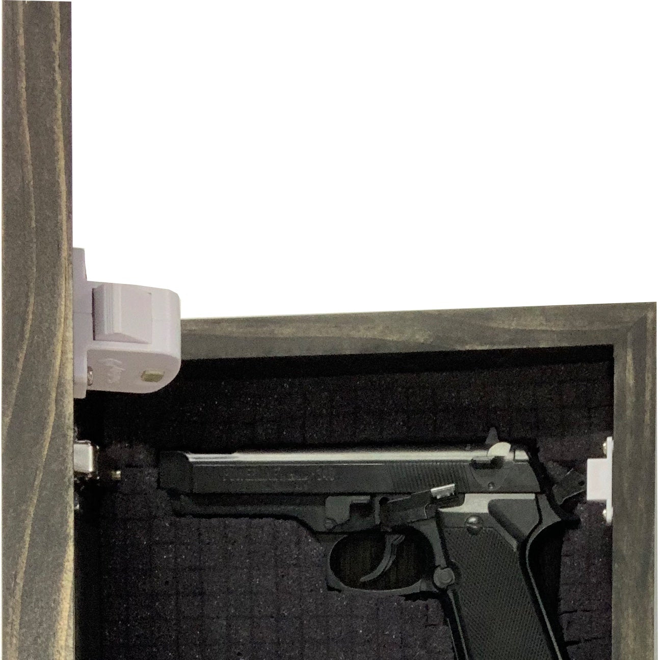 Gothic Skull Giving Middle Finger Decorative Gun Cabinet To Securely Store Your Gun In Any Room!